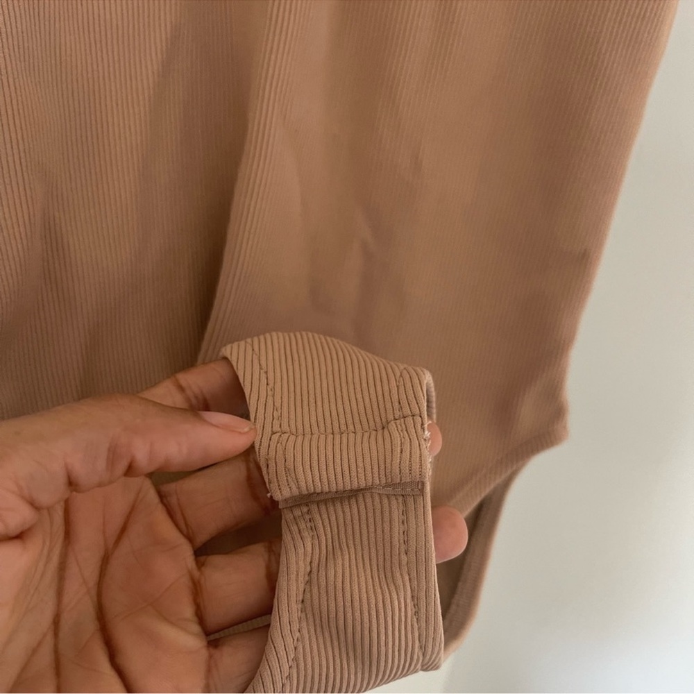 Zara Beige Tulle Bodysuit - Picture 8 of 9